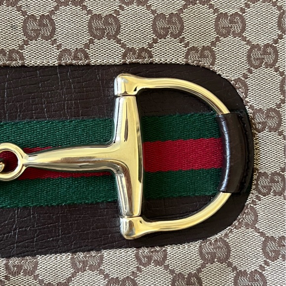 Authentic Gucci Hasler Horsebit Monogram purse - Picture 12 of 13